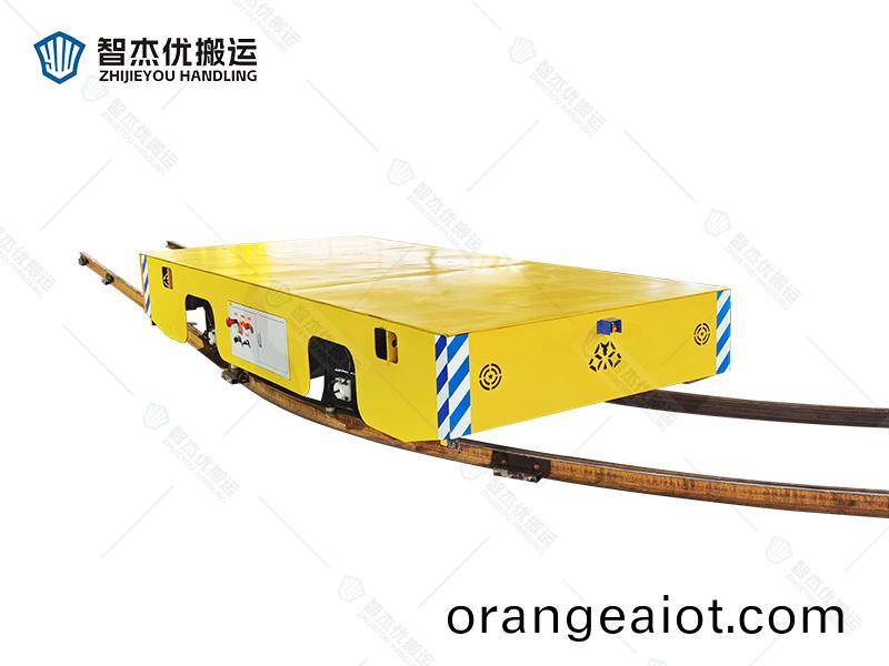 鋼材(cai)轉運平(ping)闆(ban)車 彎道運(yun)行 低(di)壓供電(dian)
