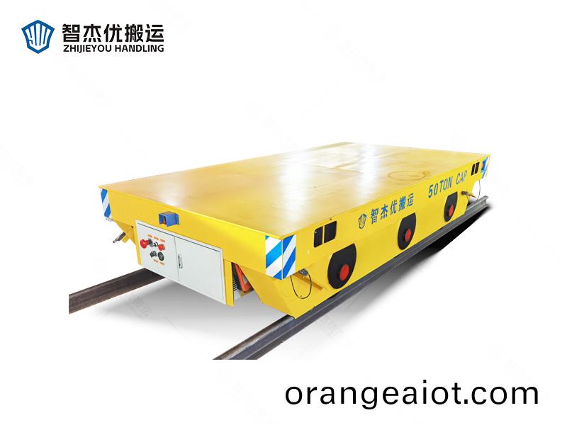 50噸鋼(gang)輪有軌(gui)平車
